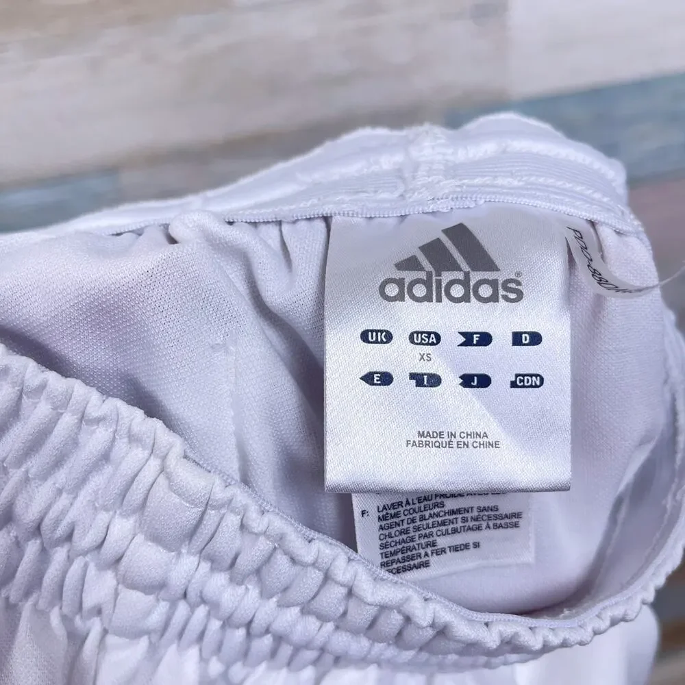 Adidas Climalite Baseball Pants White Elastic Waist Youth Unisex Boys XS